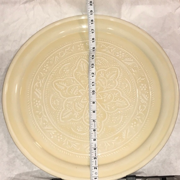 Bread & Butter Other - GIANT Holiday Tin Ceiling Metal Coffee Serving Tray  Embossed Round Serving Tray